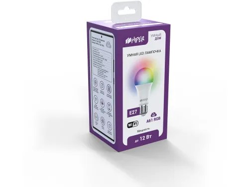 Умная LED лампочка IoT A61 RGB фото 3